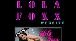 Desktop Screenshot of lola-foxx.com